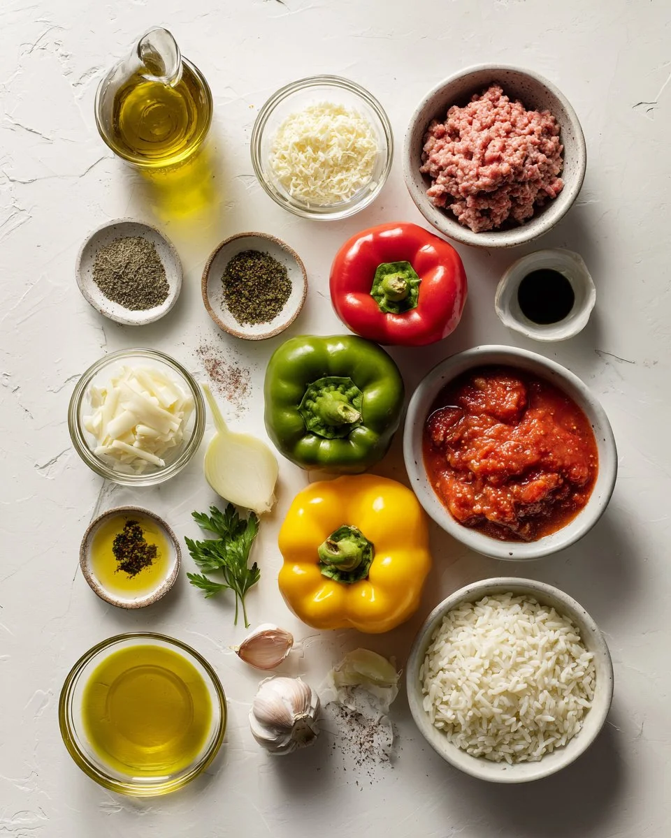 Tasty Ground Turkey Stuffed Peppers