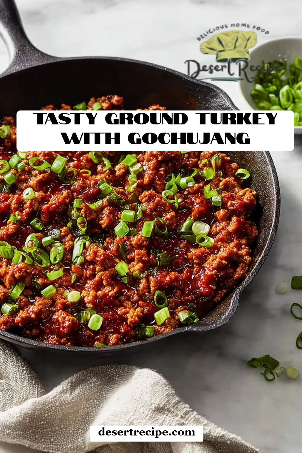 Tasty Ground Turkey with Gochujang