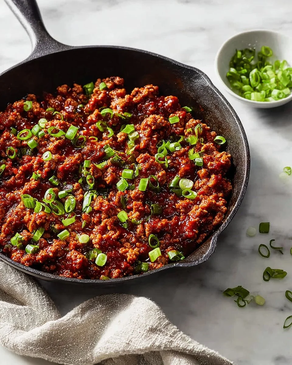 Tasty Ground Turkey with Gochujang