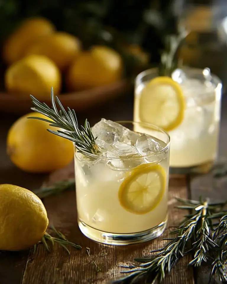 A refreshing white wine spritzer served in a glass with ice and fruit garnish.