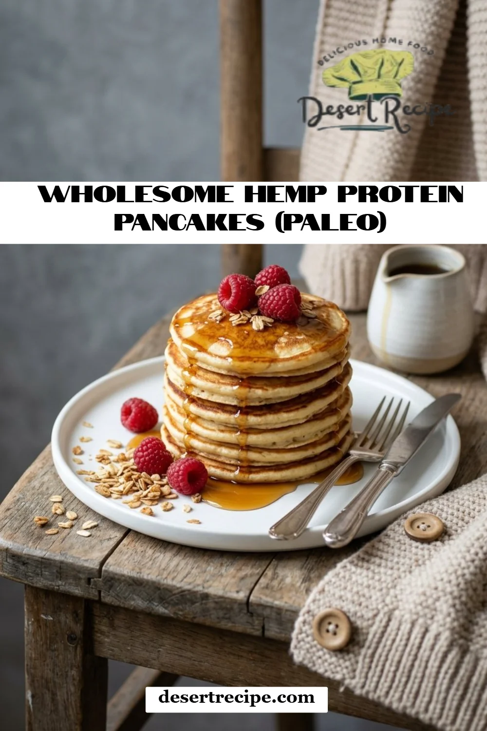 Wholesome Hemp Protein Pancakes (Paleo)