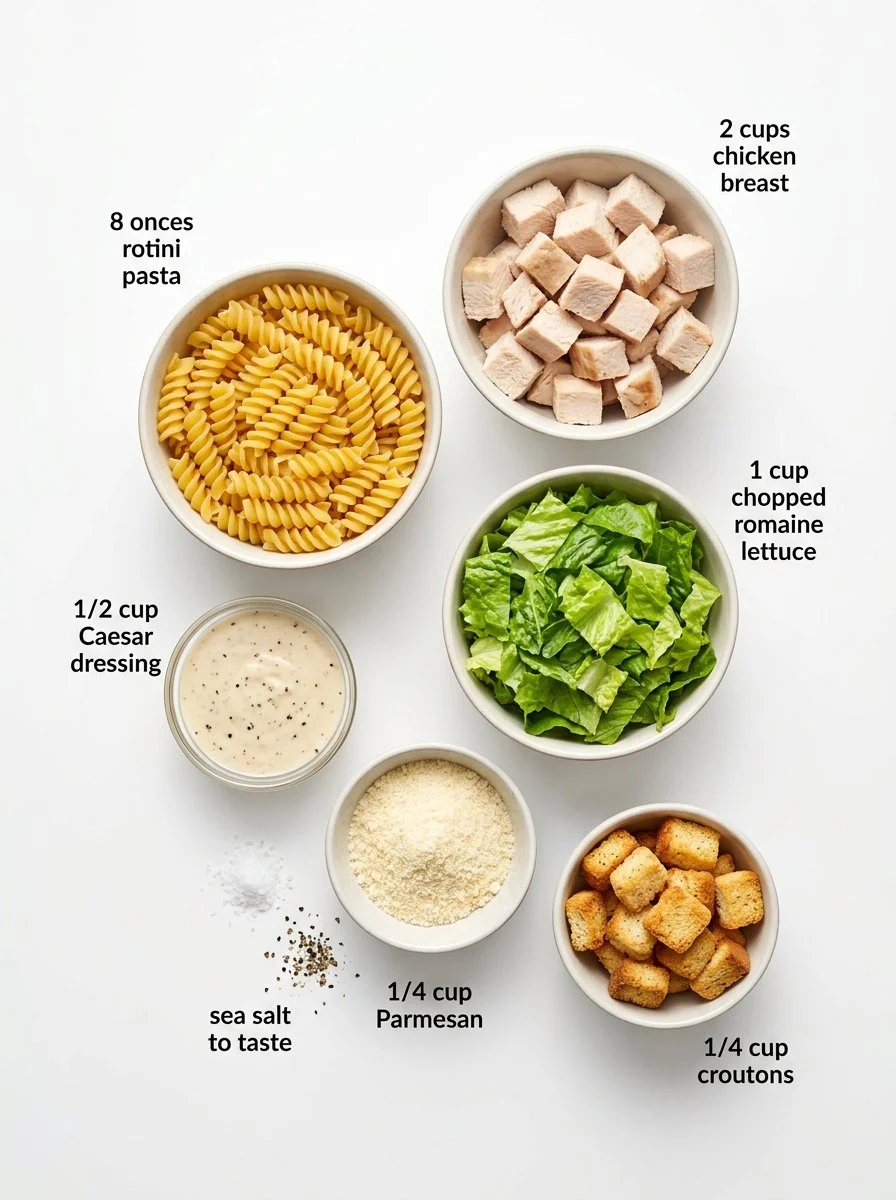 30-Minute Chicken Caesar Pasta Salad