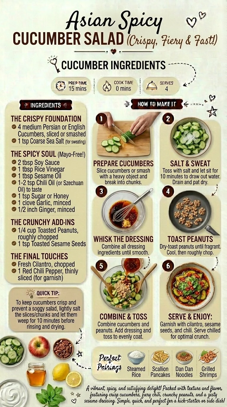 Asian Spicy Cucumber Salad