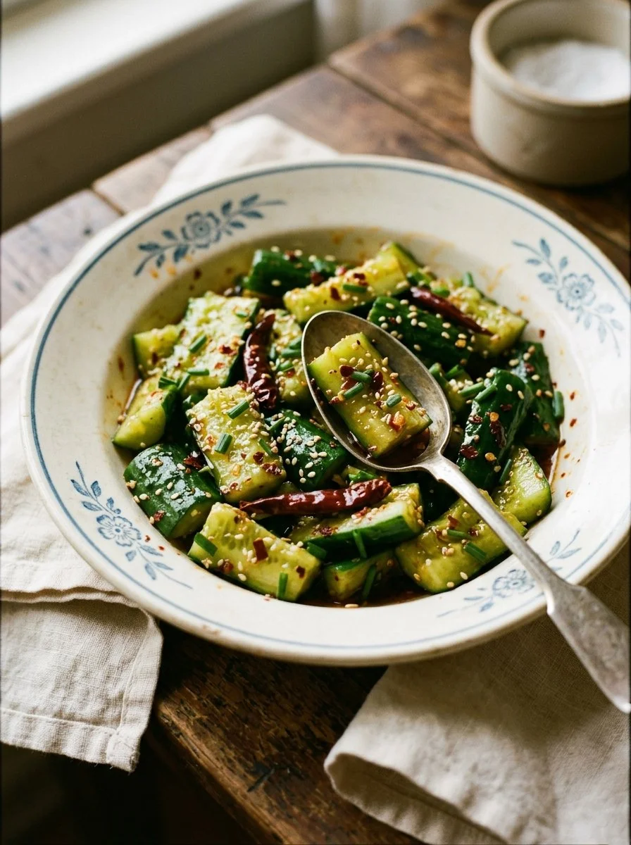 Asian Spicy Cucumber Salad