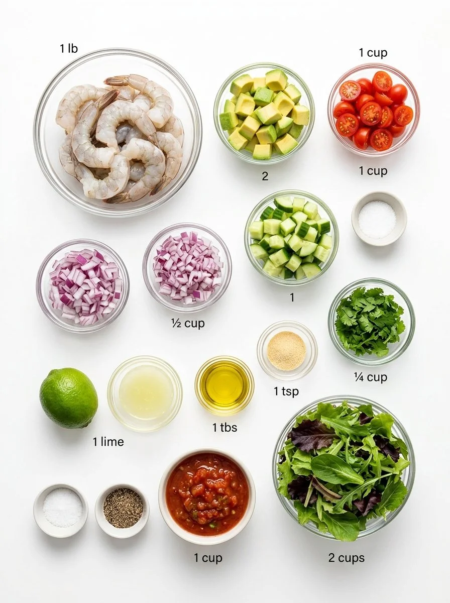Avocado Salsa Shrimp Salad