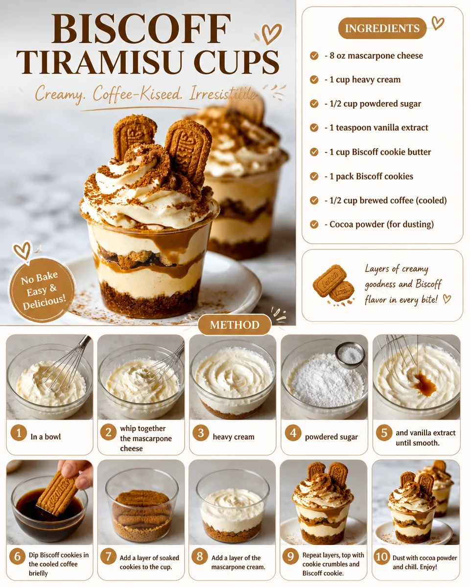 Biscoff Tiramisu Cups