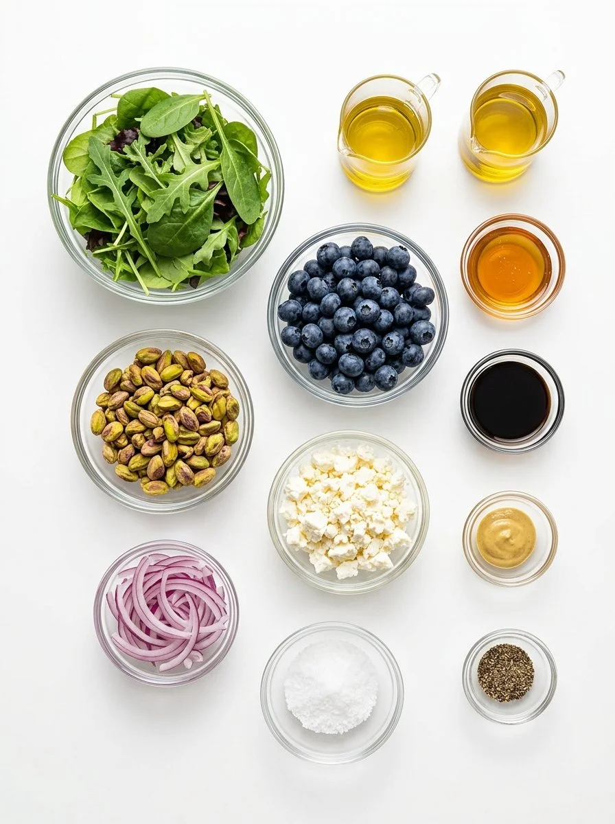 Blueberry Pistachio Spring Salad that Brightens Your Day