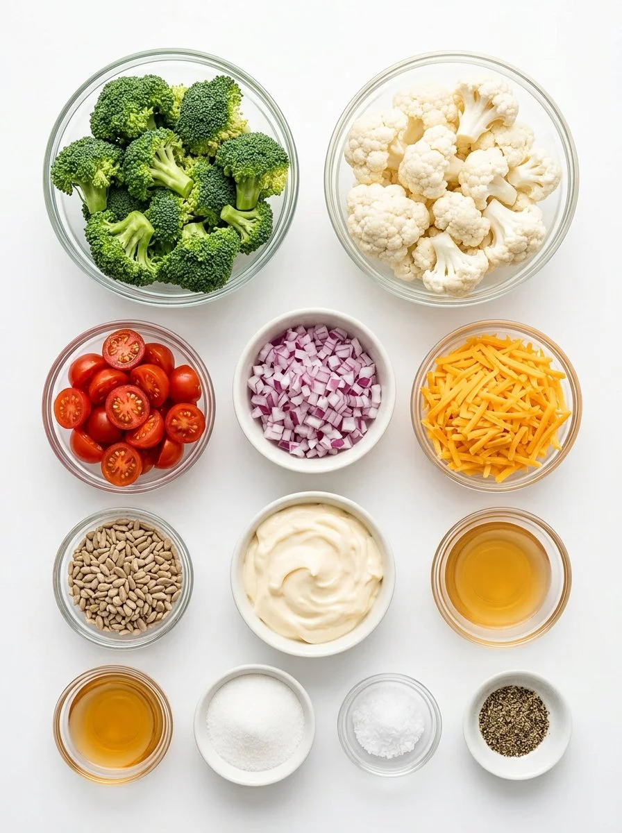Broccoli Cauliflower Salad