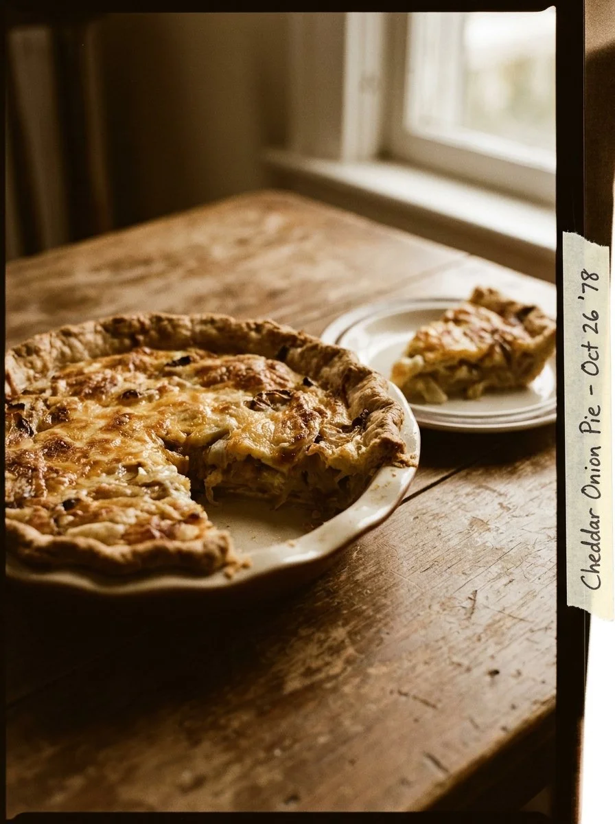 Cheddar Vidalia Onion Pie
