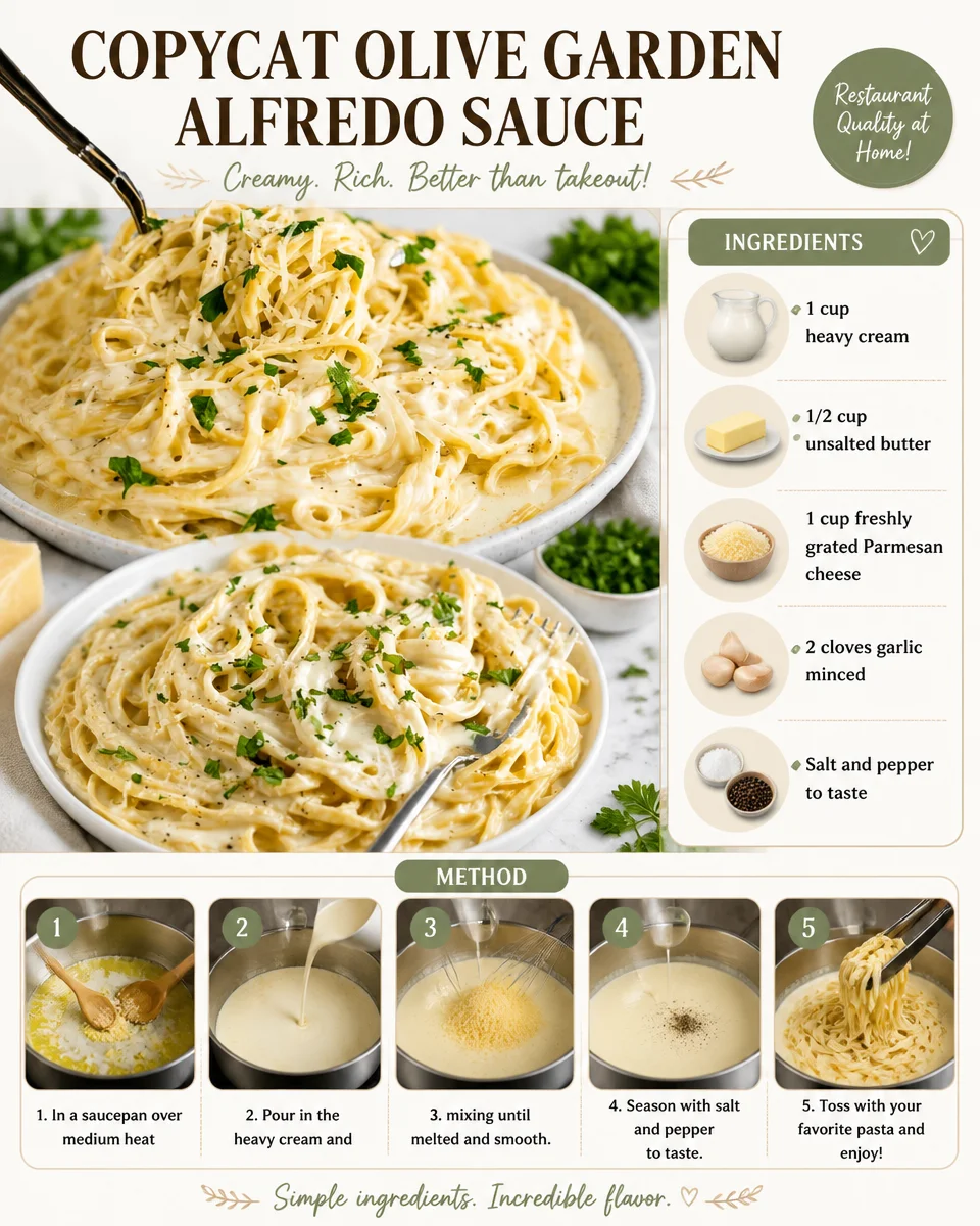 Copycat Olive Garden Alfredo Sauce