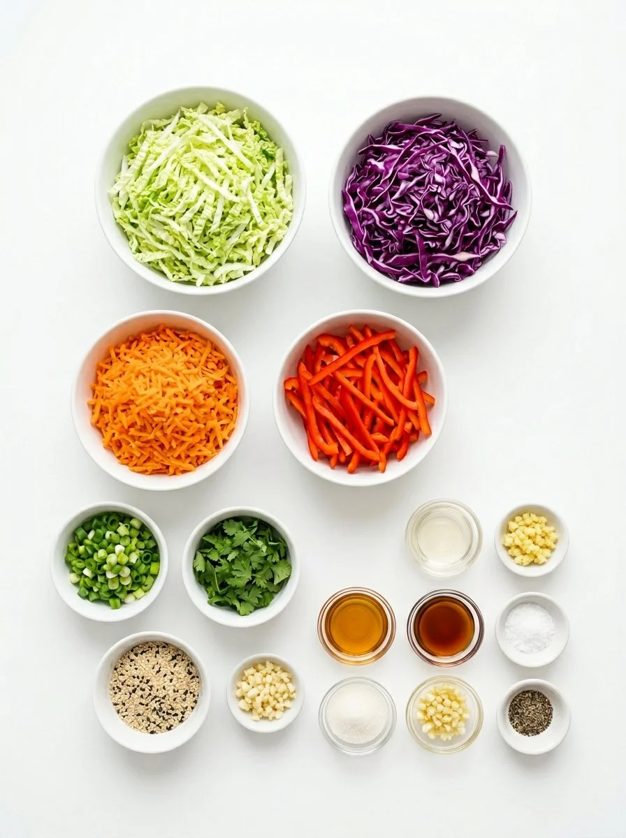 Crunchy Asian Cabbage Slaw with Addictive Sesame Dressing