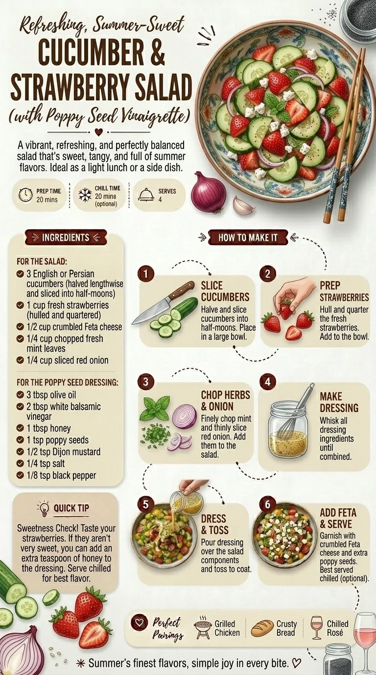 Cucumber Strawberry Salad