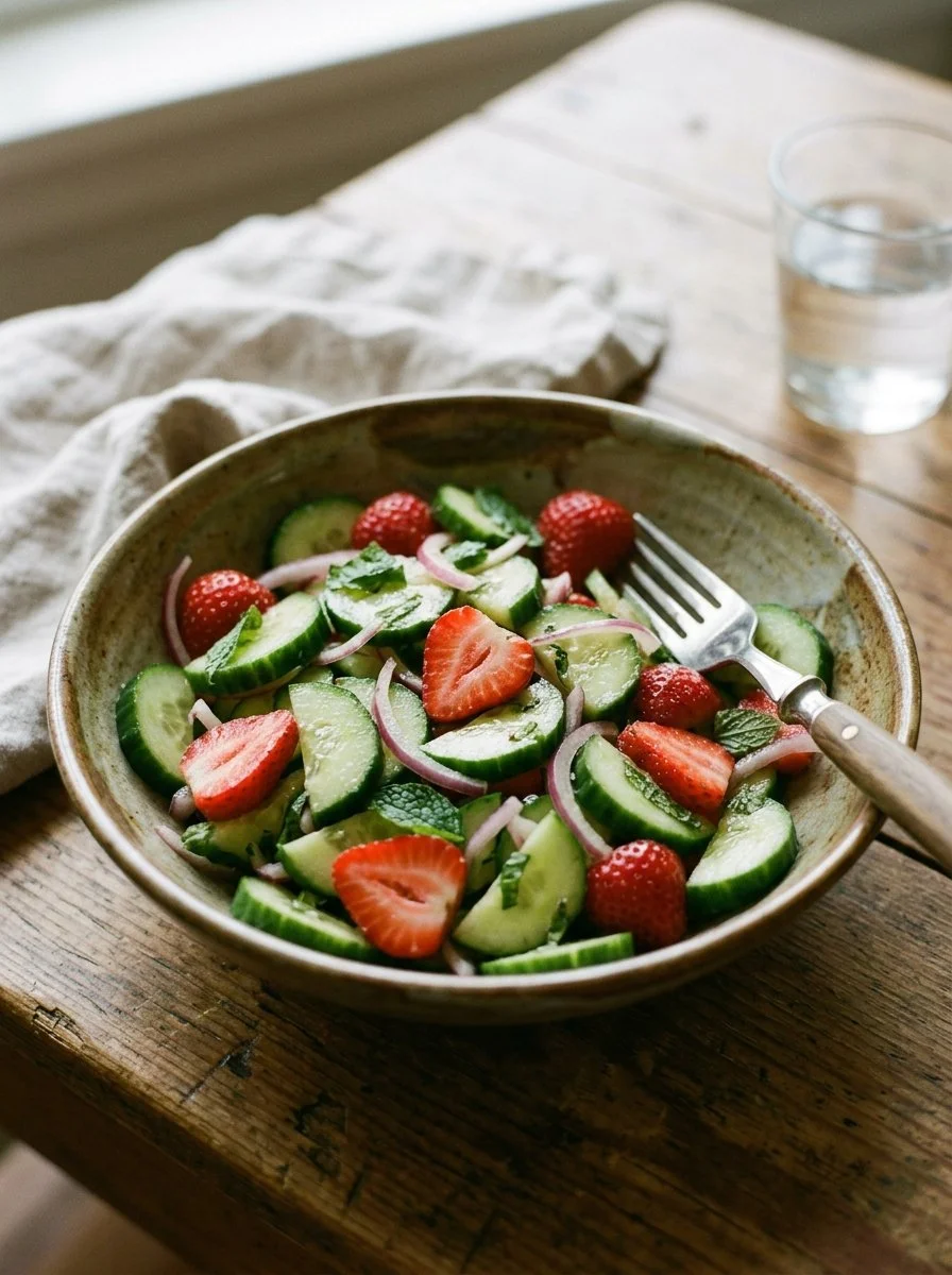 Cucumber Strawberry Salad
