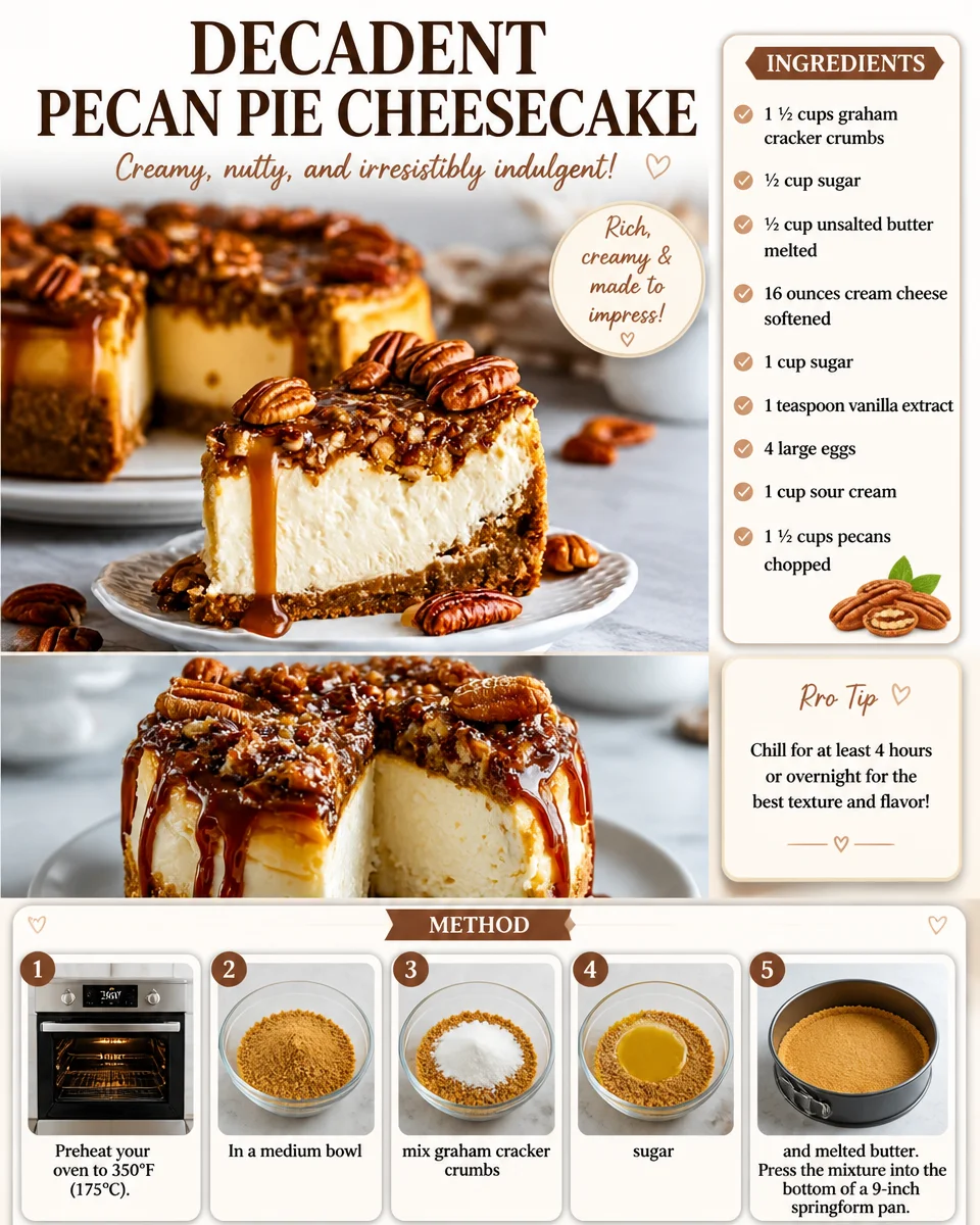 Decadent Pecan Pie Cheesecake