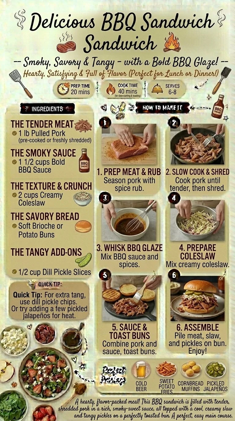 Delicious BBQ Sandwich