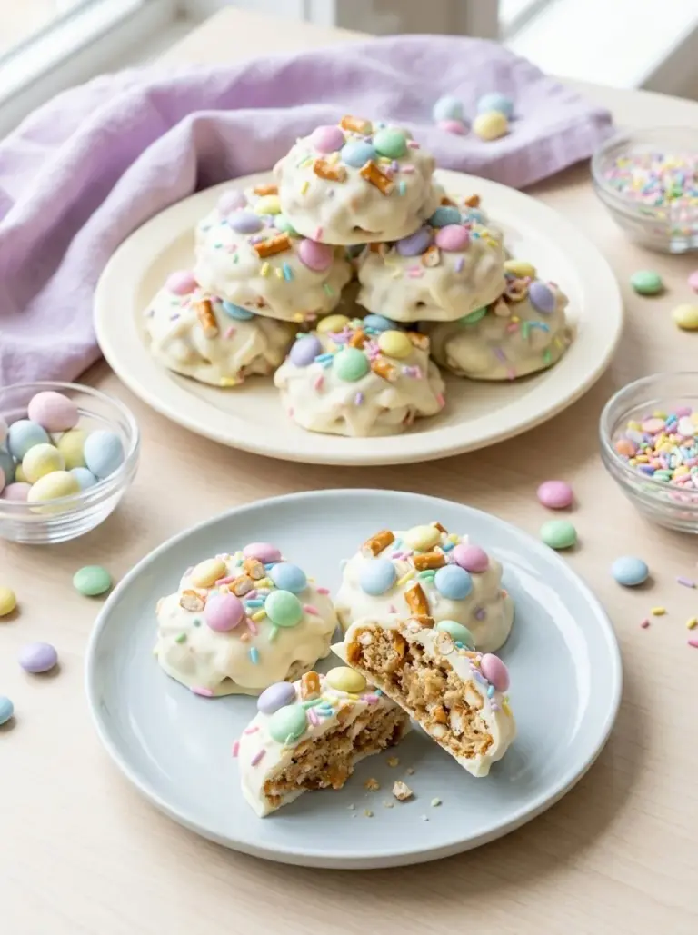 Delicious Easter Crockpot Candy made easily in a slow cooker
