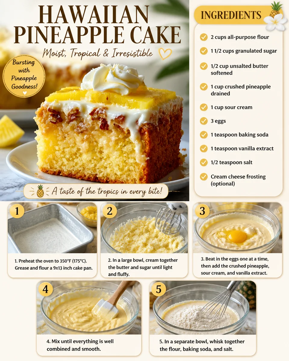 Hawaiian Pineapple Cake