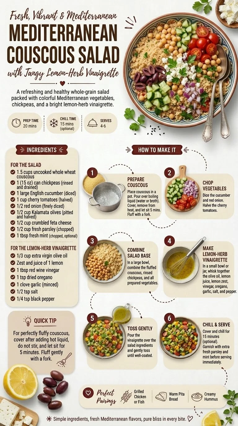 Healthy Mediterranean Couscous Salad