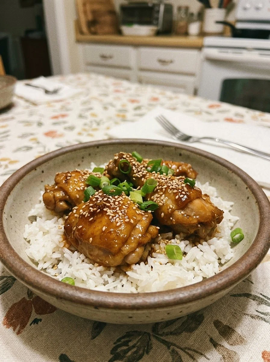 Honey Garlic Chicken And Rice