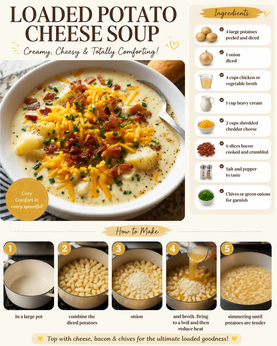 Loaded Potato Cheese Soup