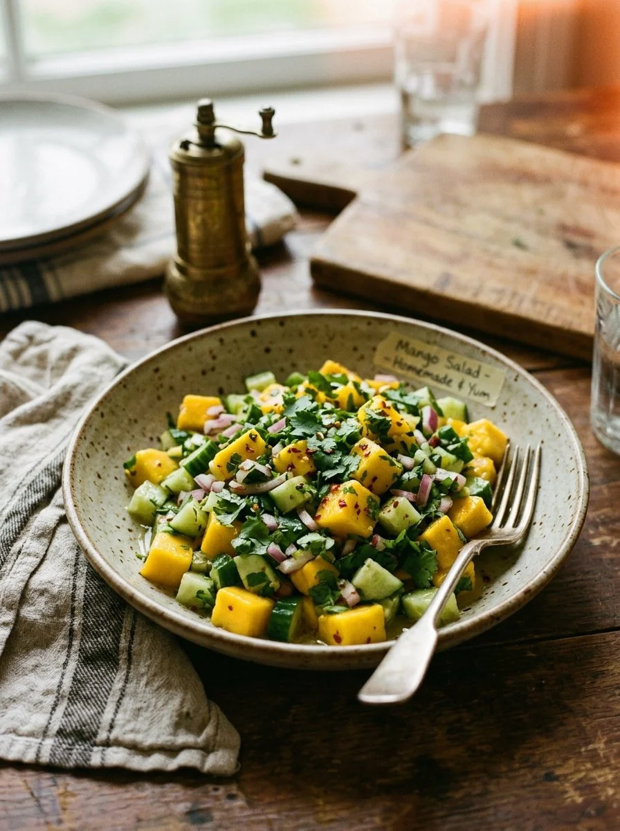 Mango Cucumber Salad with Chili Lime