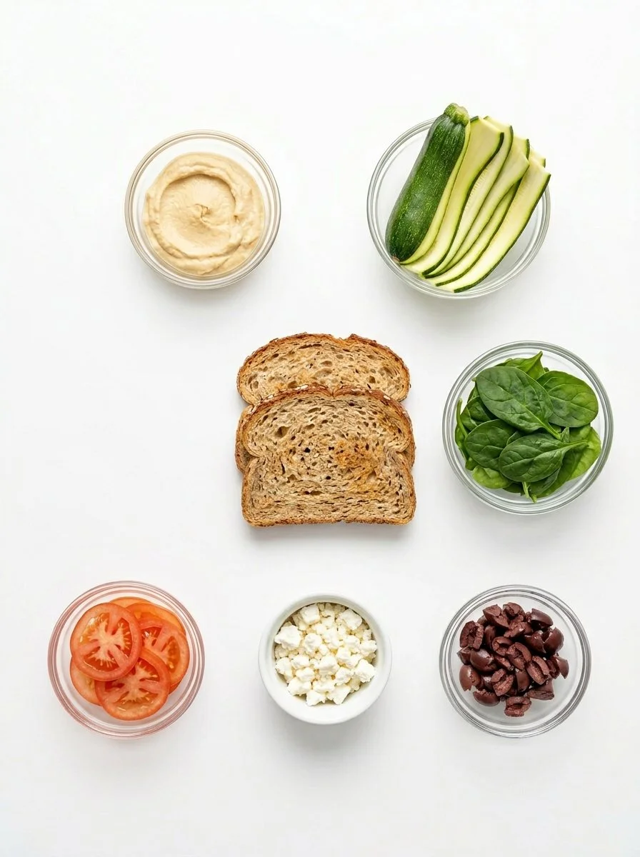 Mediterranean Veggie Sandwich