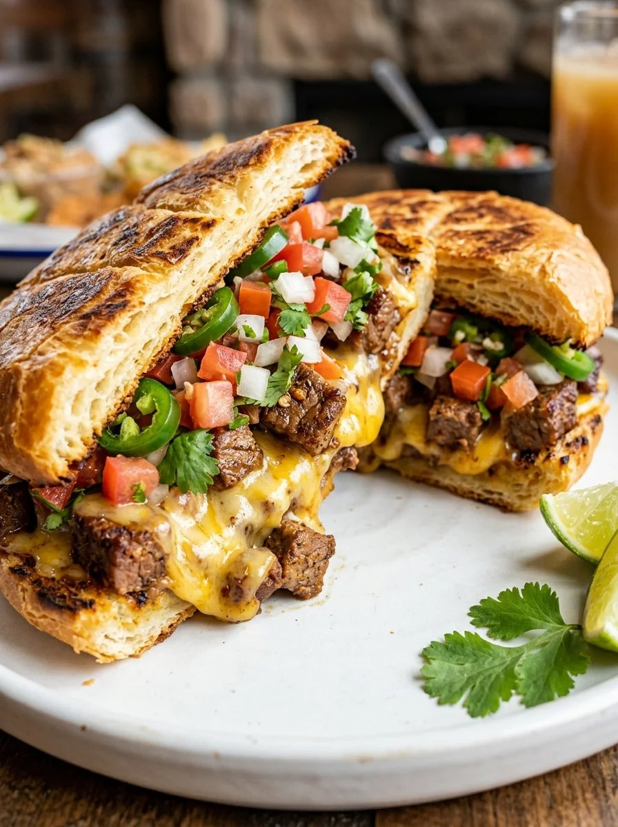 Mexican Chopped Cheese Sandwich