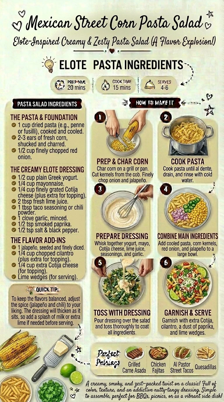 Mexican Street Corn Pasta Salad