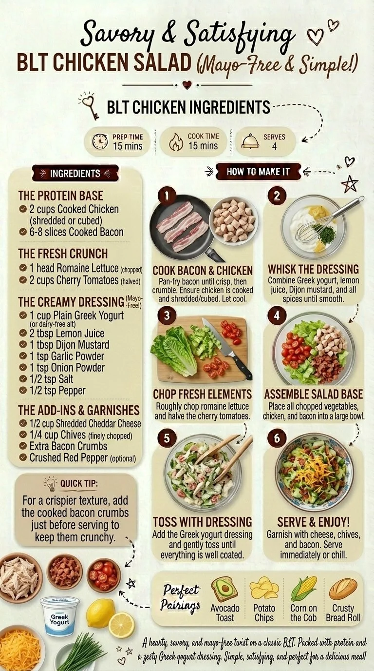 Savory BLT Chicken Salad