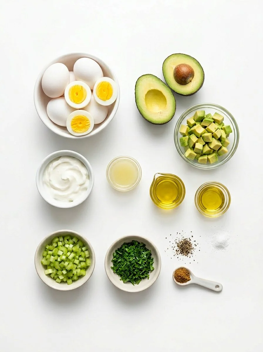 Simple & Zesty Mediterranean Avocado Egg Salad