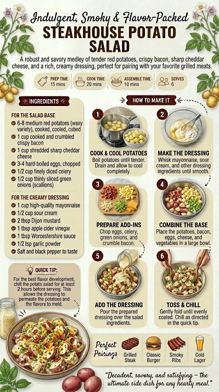 Steakhouse Potato Salad: A Creamy, Flavor-Packed Side Dish