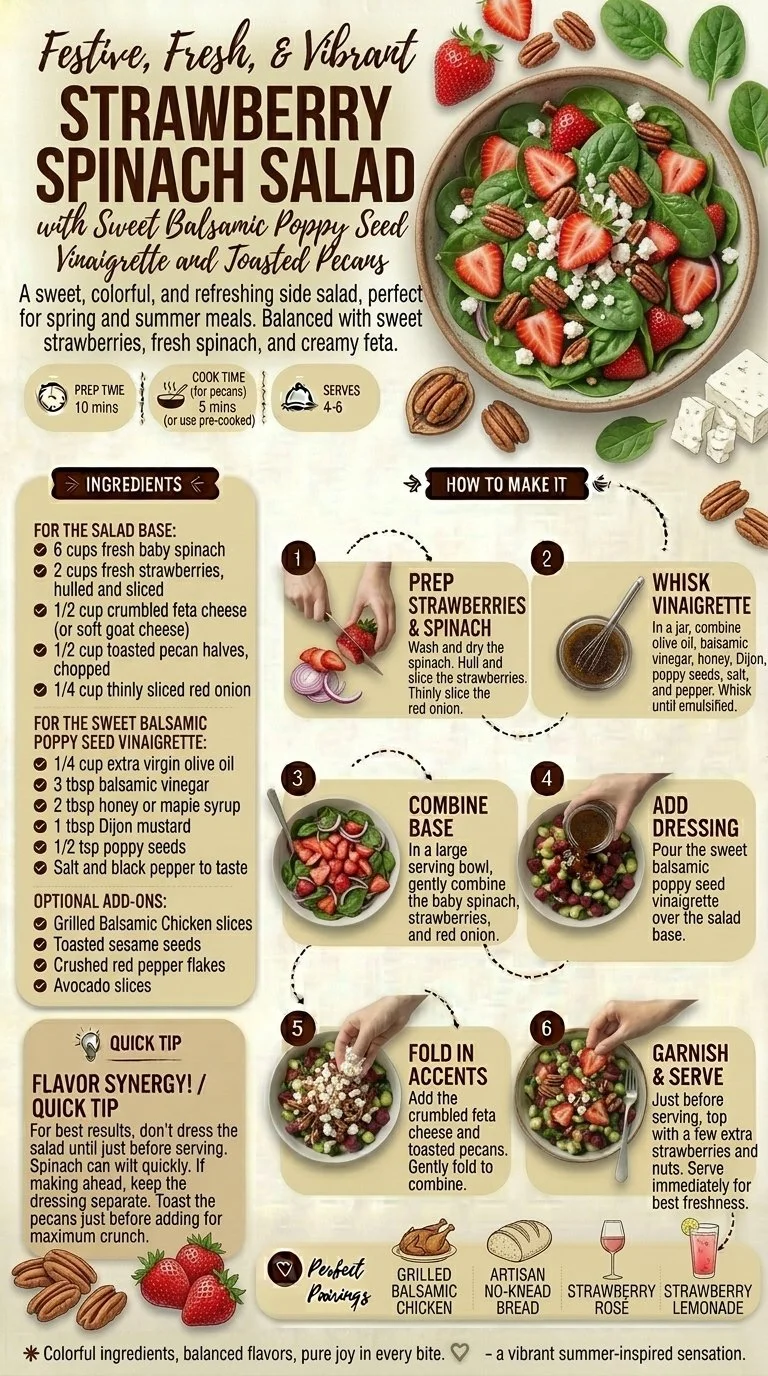 Strawberry Spinach Salad
