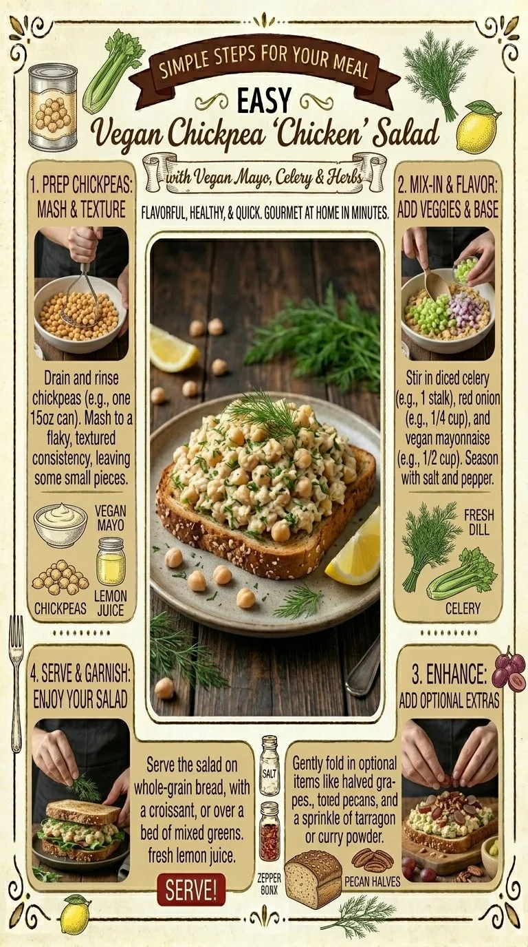 Vegan Chickpea Chicken Salad