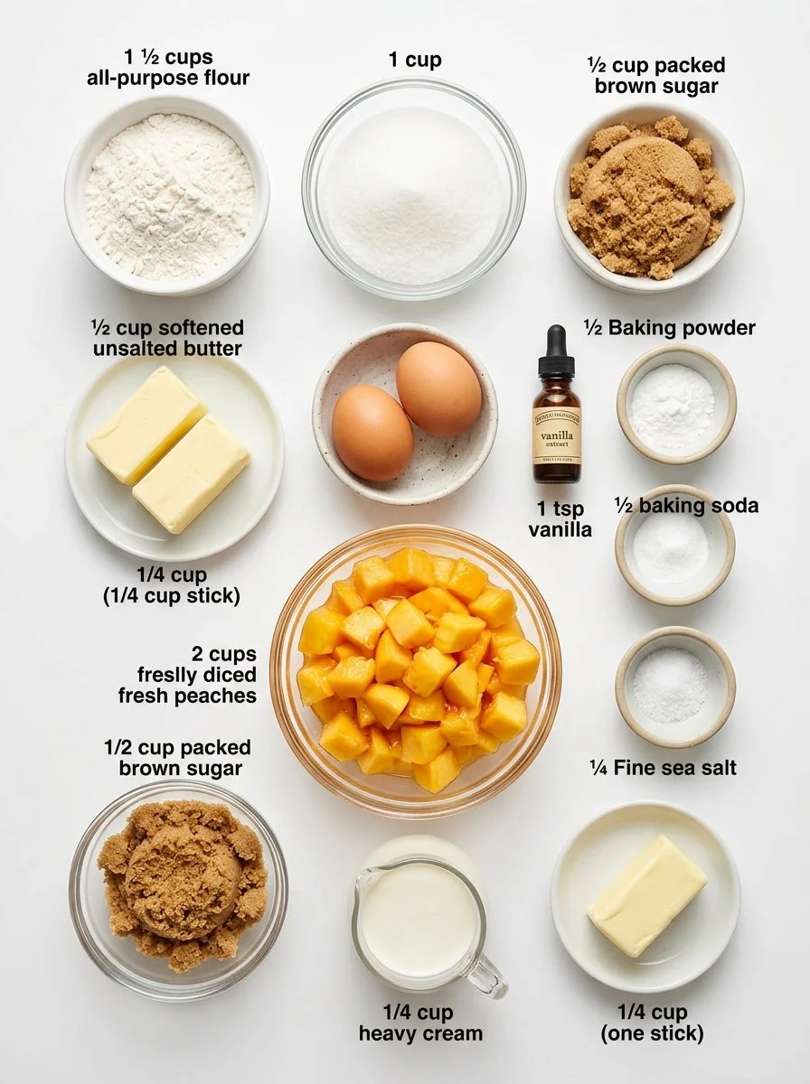 Brown Sugar Peach Cake