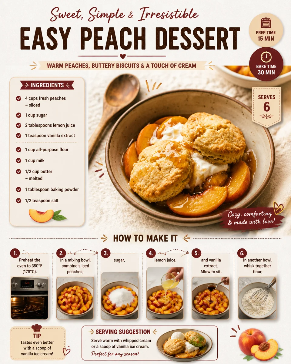 Easy Peach Dessert