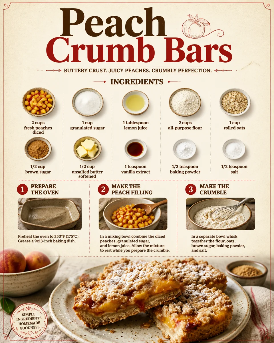Peach Crumb Bars