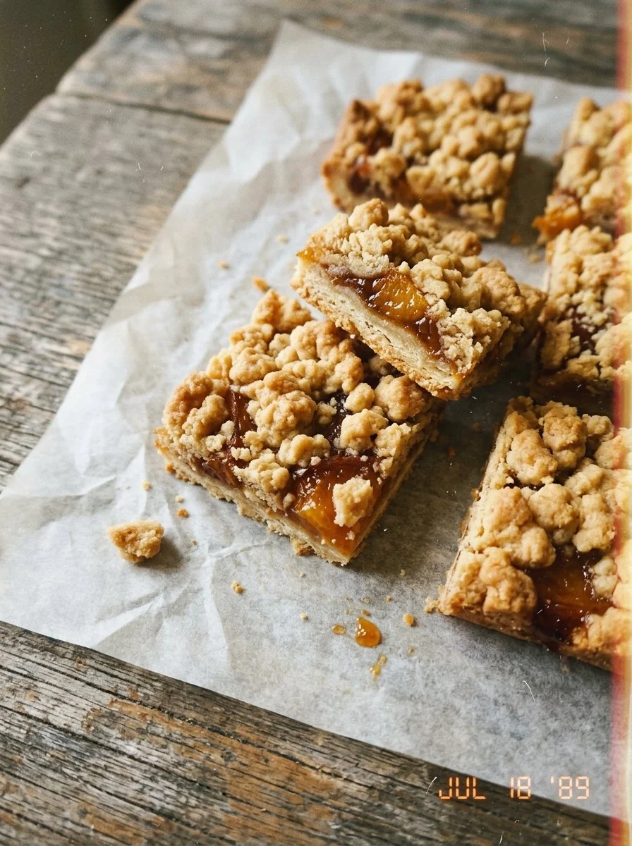 Peach Crumb Bars